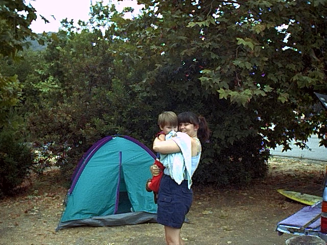 Kris & Matt camping (9/5/99)